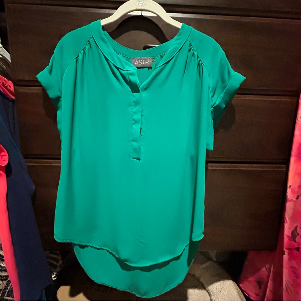 Astr Green Blouse